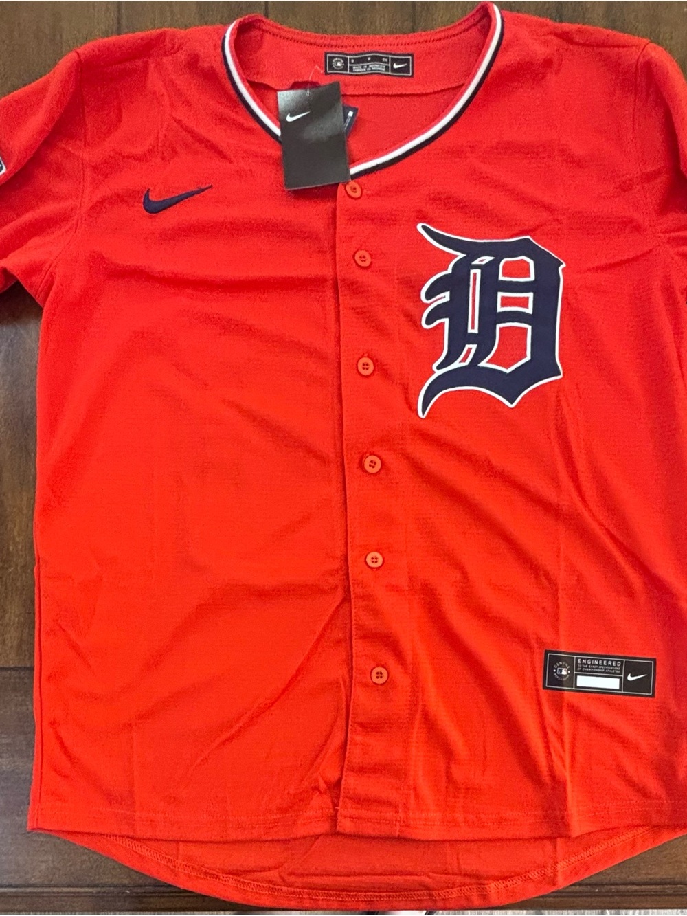 Detroit Tigers Kerry Carpenter  Adult Small (Orange) Alternate Jersey NWT